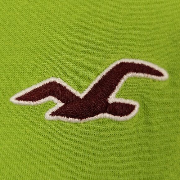 HOLLISTER Blue Green Striped Long Sleeve Crew Neck T-Shirt Men's Size Medium - Picture 8 of 10